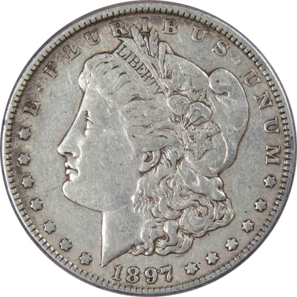 1897 Morgan Dollar VF Very Fine 90% Silver $1 US Coin Collectible - Morgan coin - Morgan silver dollar - Morgan silver dollar for sale - Profile Coins &amp; Collectibles