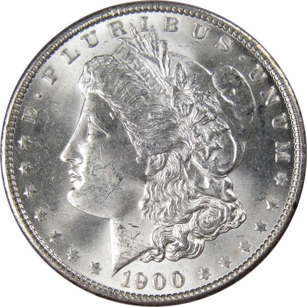 1900 Morgan Dollar BU Uncirculated Mint State 90% Silver $1 US Coin Collectible - Morgan coin - Morgan silver dollar - Morgan silver dollar for sale - Profile Coins &amp; Collectibles