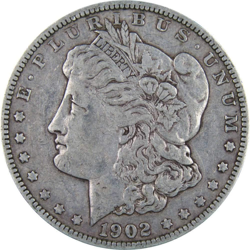 1902 Morgan Dollar F Fine 90% Silver $1 US Coin Collectible - Morgan coin - Morgan silver dollar - Morgan silver dollar for sale - Profile Coins &amp; Collectibles