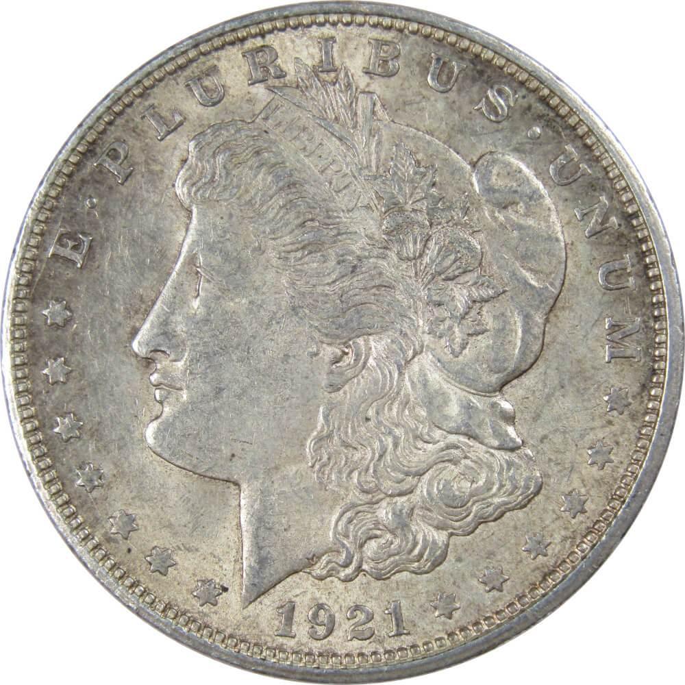 1921 D Morgan Dollar AU About Uncirculated 90% Silver $1 US Coin Collectible - Morgan coin - Morgan silver dollar - Morgan silver dollar for sale - Profile Coins &amp; Collectibles