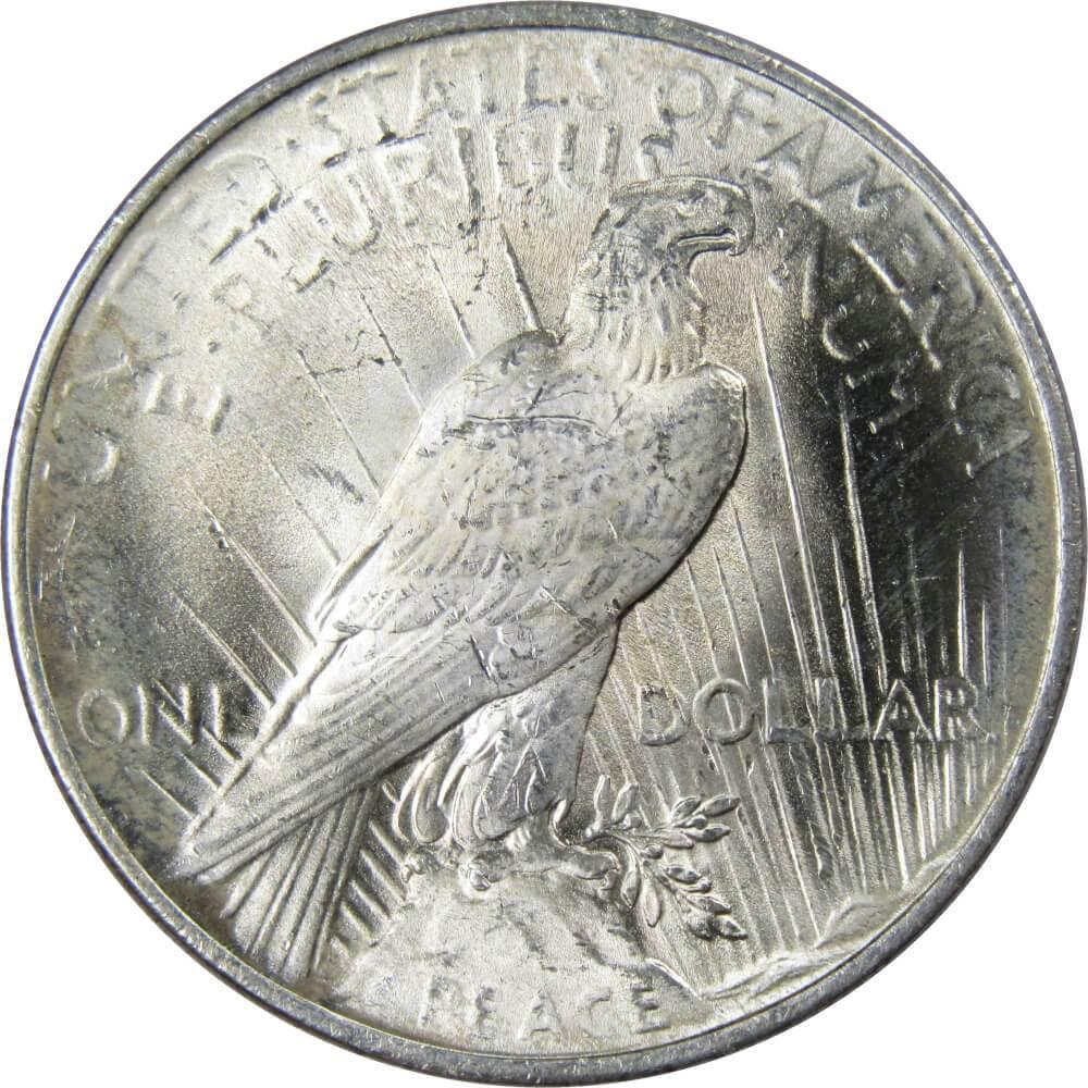 1922 Peace Dollar BU Uncirculated Mint State 90% Silver $1 US Coin Collectible