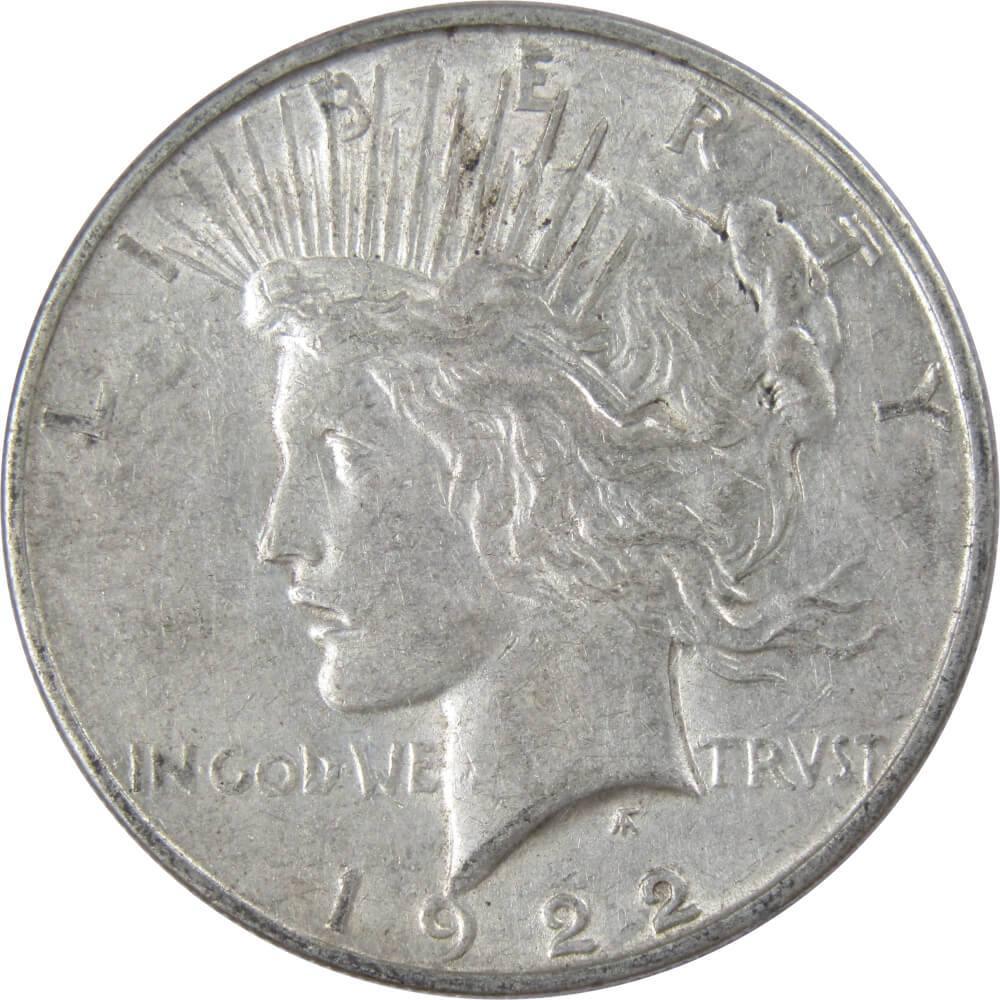 1922 D Peace Dollar XF EF Extremely Fine 90% Silver $1 US Coin Collectible
