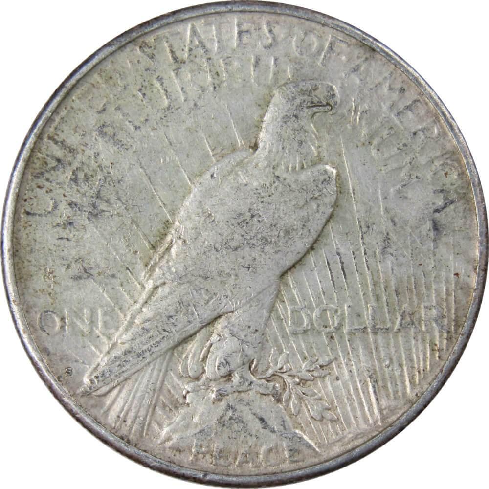 1922 S Peace Dollar F Fine 90% Silver $1 US Coin Collectible
