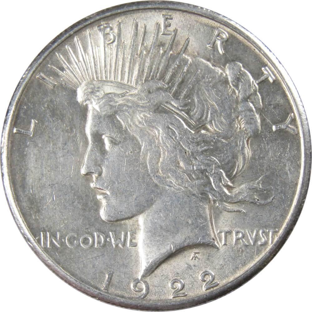 1922 S Peace Dollar XF EF Extremely Fine 90% Silver $1 US Coin Collectible