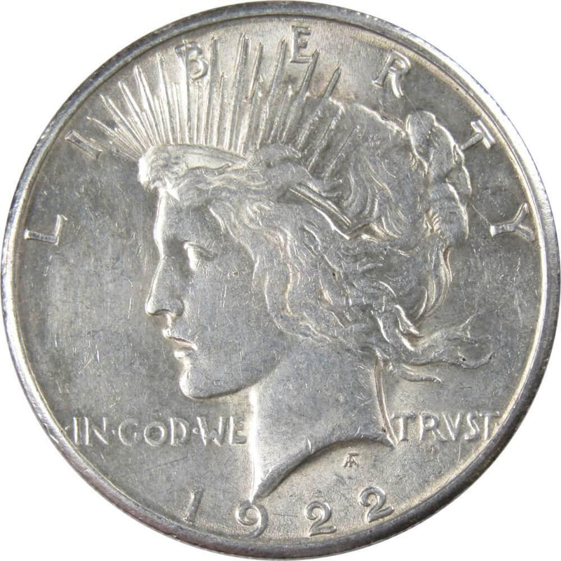 1922 S Peace Dollar XF EF Extremely Fine 90% Silver $1 US Coin Collectible - Peace Dollar - Silver Peace Dollar - Peace Dollars - Profile Coins &amp; Collectibles