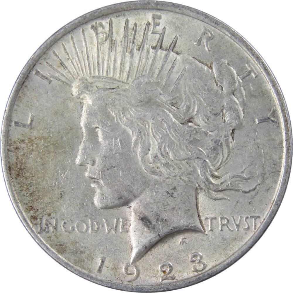1923 Peace Dollar XF EF Extremely Fine 90% Silver $1 US Coin Collectible