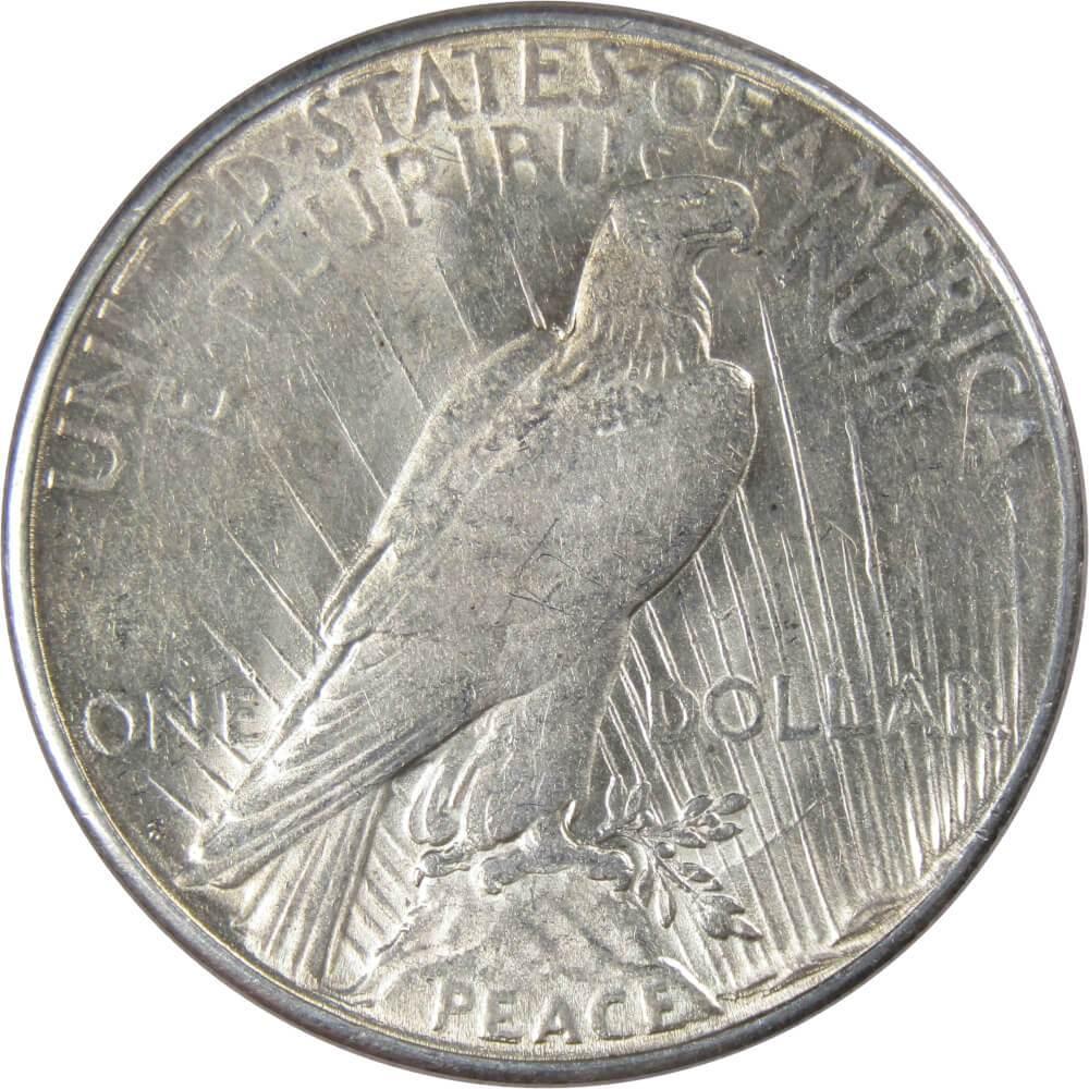 1923 S Peace Dollar AU About Uncirculated 90% Silver $1 US Coin Collectible