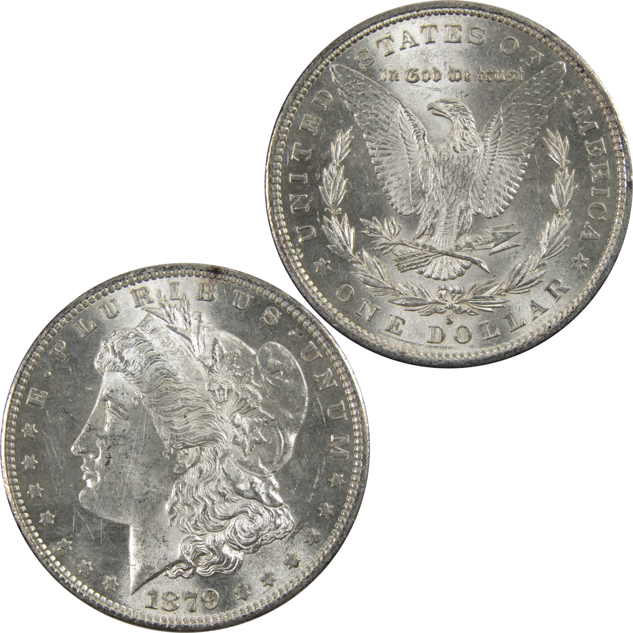 1879 S Morgan Dollar BU Uncirculated 90% Silver $1 Coin SKU:I5180 - Morgan coin - Morgan silver dollar - Morgan silver dollar for sale - Profile Coins &amp; Collectibles