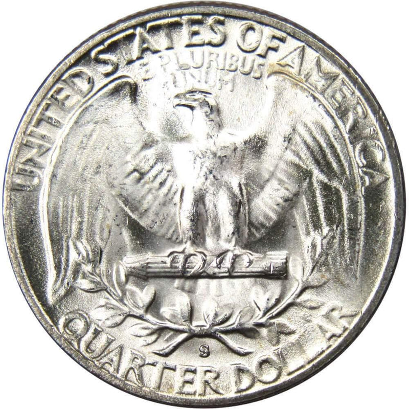 1952 S Washington Quarter BU Uncirculated Mint State 90% Silver 25c US Coin - Profile Coins & Collectibles 