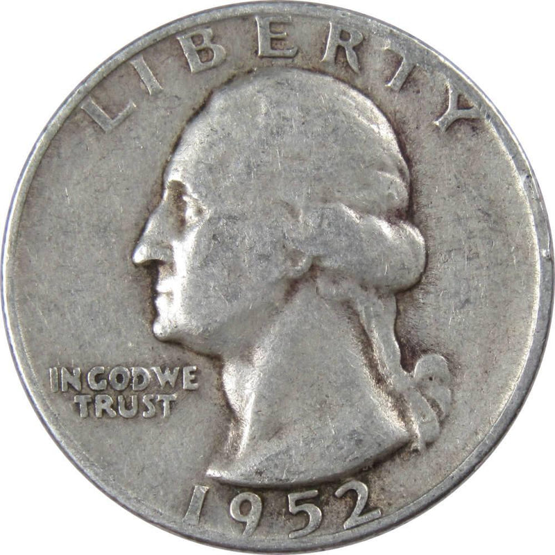 1952 S Washington Quarter AG About Good 90% Silver 25c US Coin Collectible - Washington Quarters for Sale - Profile Coins &amp; Collectibles