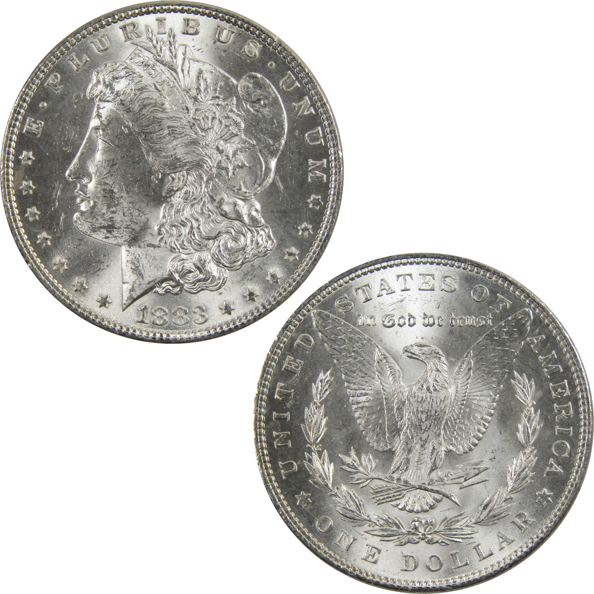 1883 Morgan Dollar BU Uncirculated 90% Silver $1 Coin SKU:I5173 - Morgan coin - Morgan silver dollar - Morgan silver dollar for sale - Profile Coins &amp; Collectibles