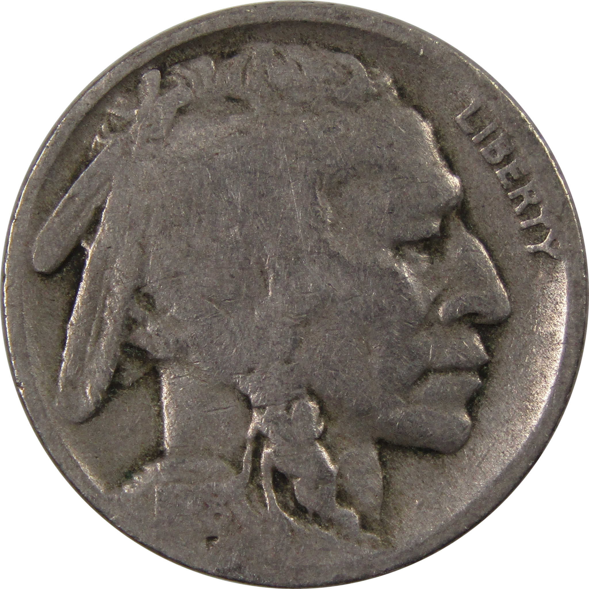 1918 D Indian Head Buffalo Nickel 5 Cent Piece AG About Good SKU:I3234