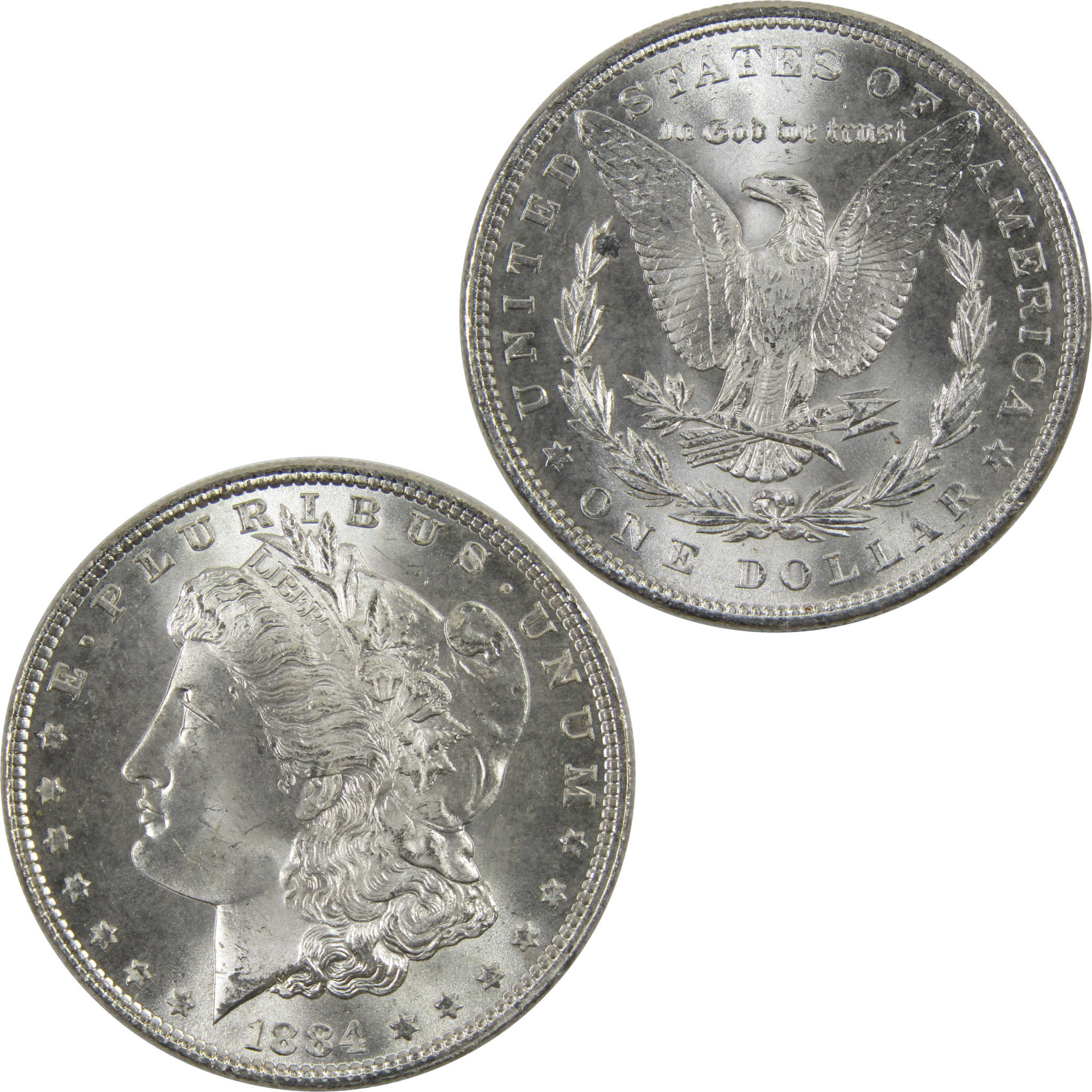 1884 Morgan Dollar BU Uncirculated 90% Silver $1 Coin SKU:I6009 - Morgan coin - Morgan silver dollar - Morgan silver dollar for sale - Profile Coins &amp; Collectibles