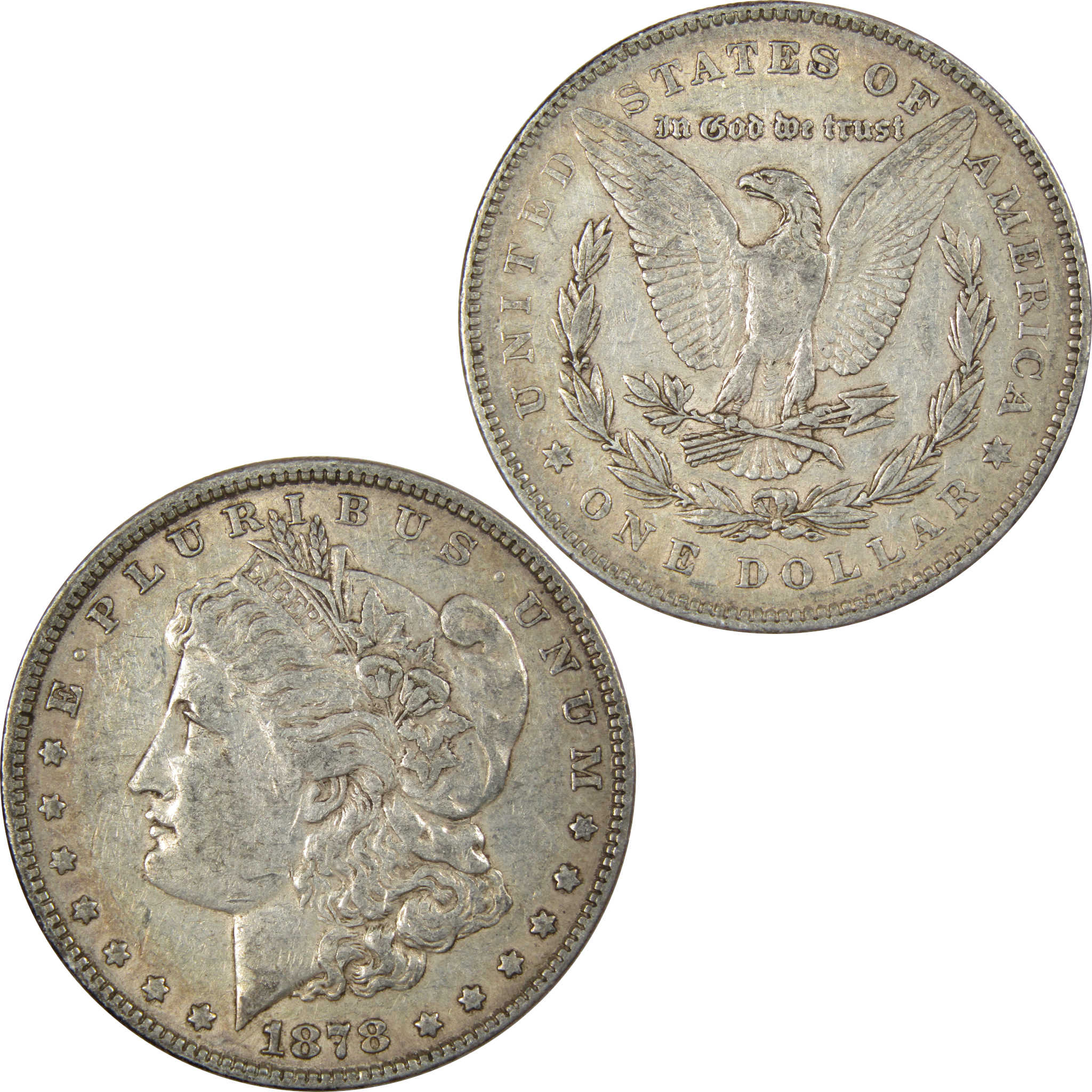 1878 7TF Rev 78 Morgan Dollar Extremely Fine 90 Silver SKU IPC7239