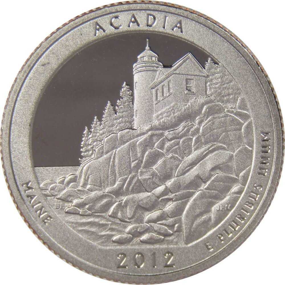 2012 S Acadia National Park Quarter Choice Proof Clad 25c US Coin Collectible
