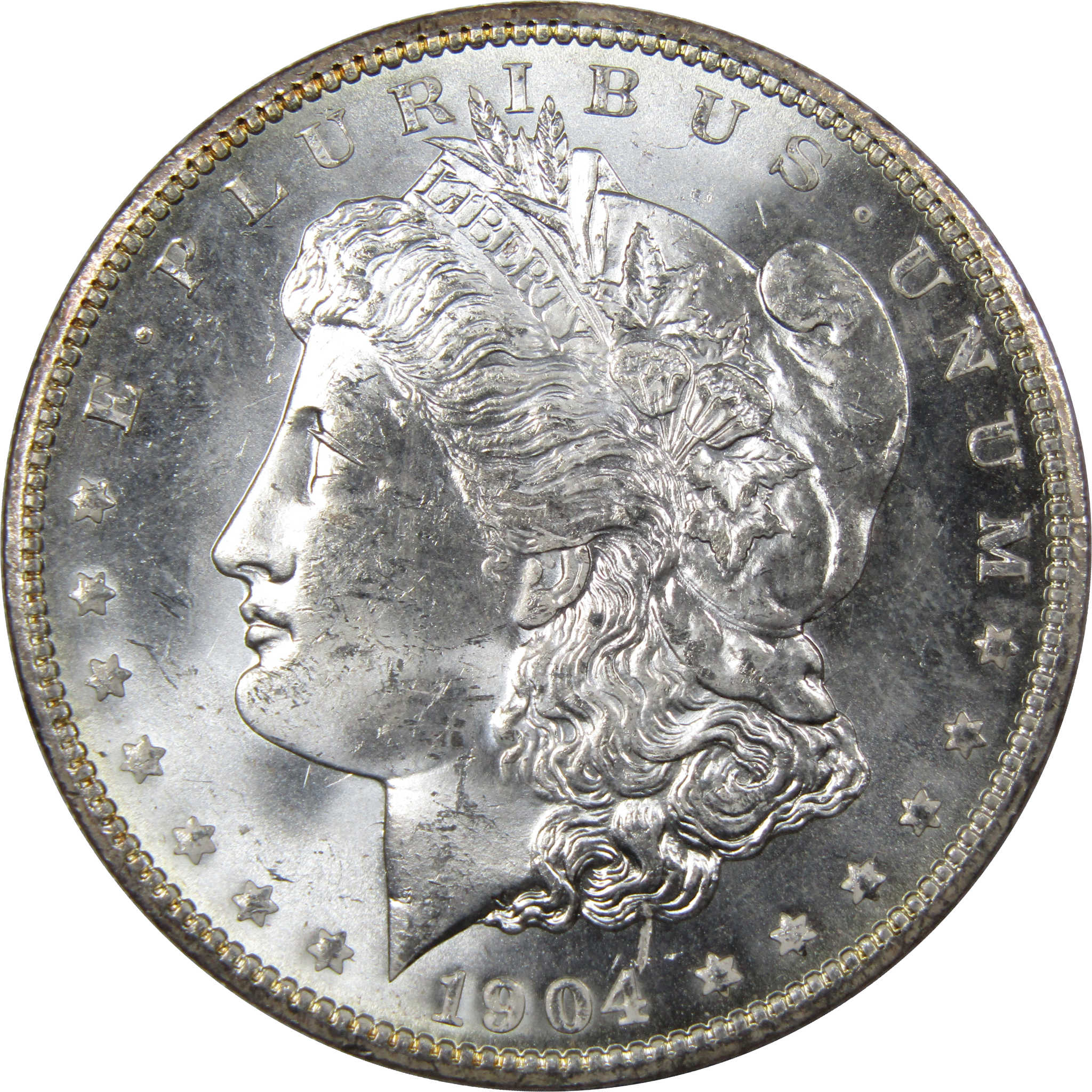 1904 O Morgan Dollar BU Uncirculated Mint State Silver Toned SKU:I1264