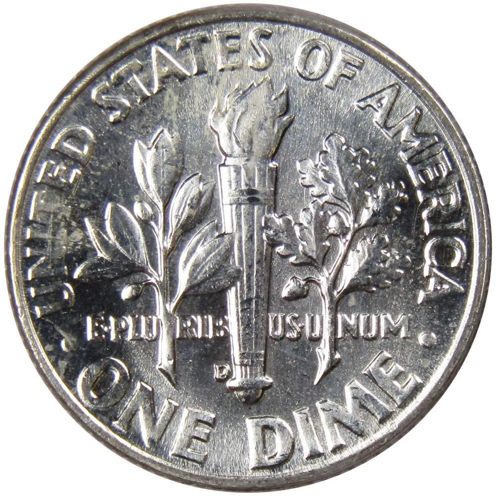 1964 D Roosevelt Dime BU Uncirculated Mint State 90% Silver 10c US Coin