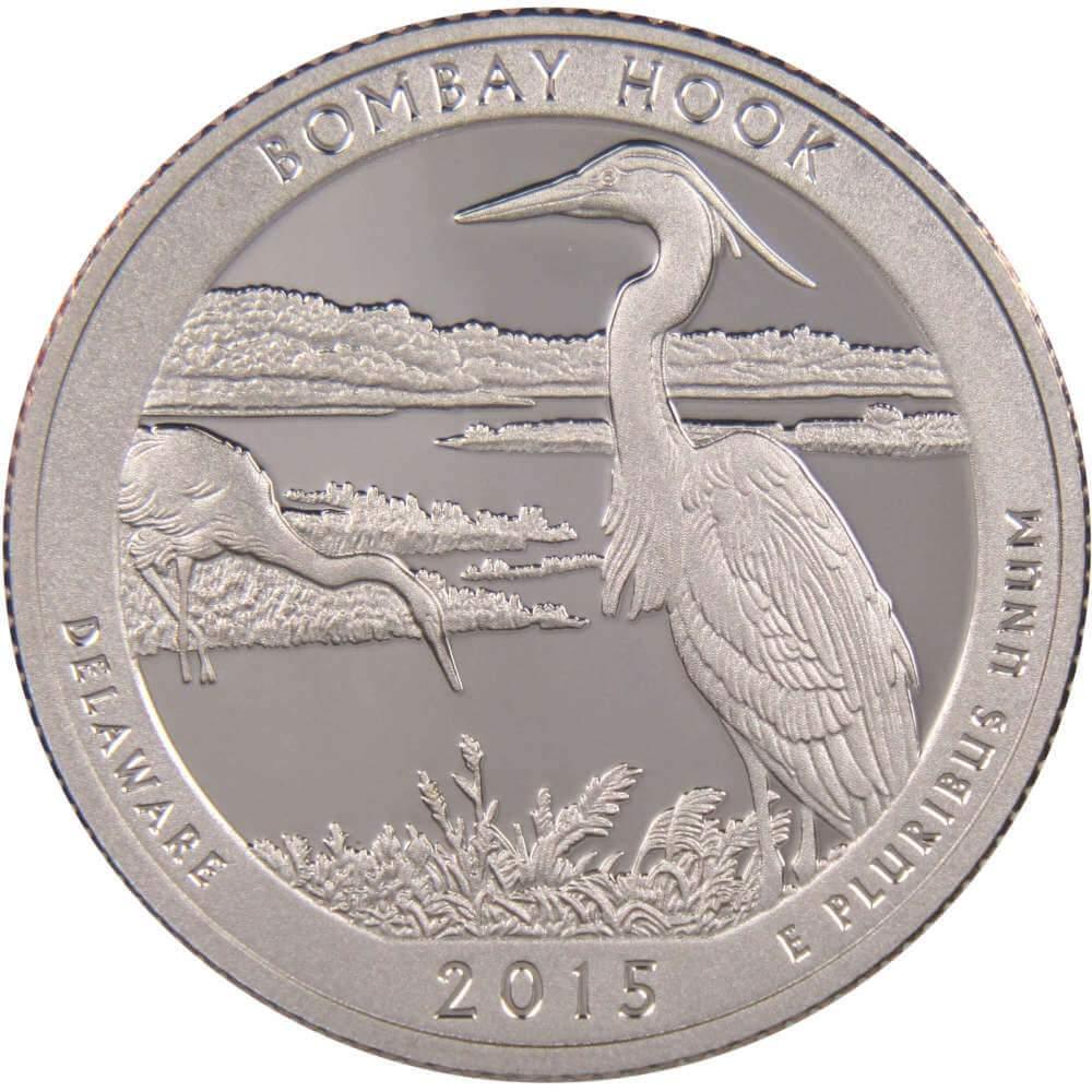 2015 S Bombay Hook Refuge National Park Quarter Choice Proof Clad 25c US Coin