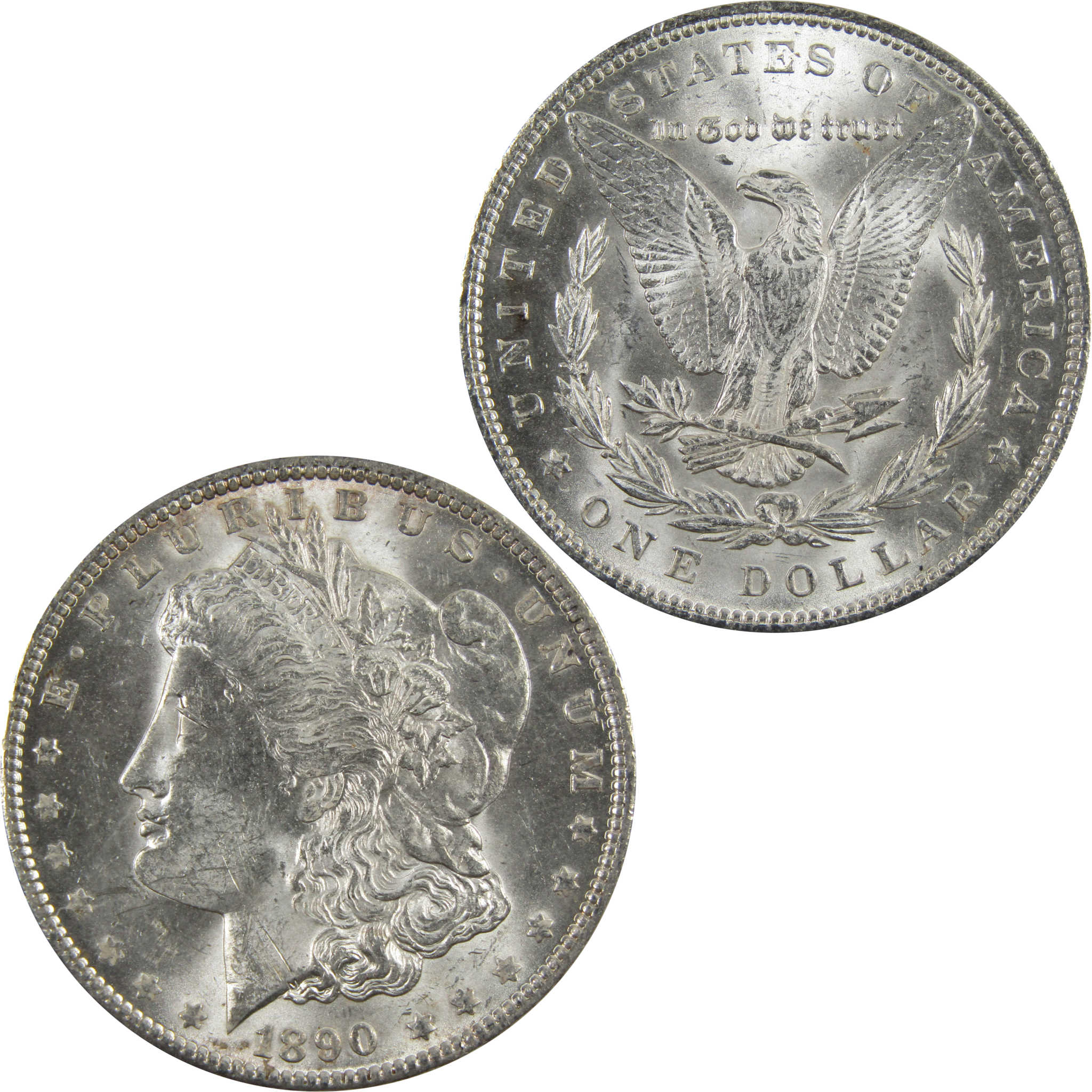 1890 Morgan Dollar BU Uncirculated 90% Silver $1 Coin SKU:I5146 - Morgan coin - Morgan silver dollar - Morgan silver dollar for sale - Profile Coins &amp; Collectibles