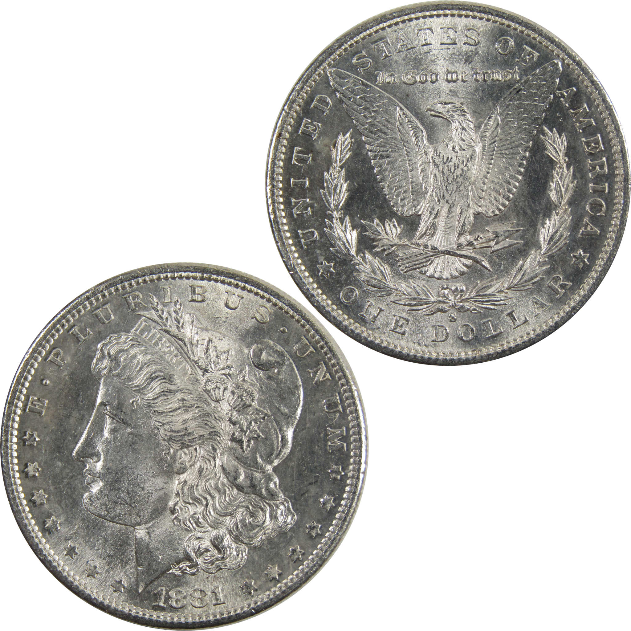 1881 S Morgan Dollar BU Uncirculated 90% Silver $1 Coin SKU:I5332 - Morgan coin - Morgan silver dollar - Morgan silver dollar for sale - Profile Coins &amp; Collectibles