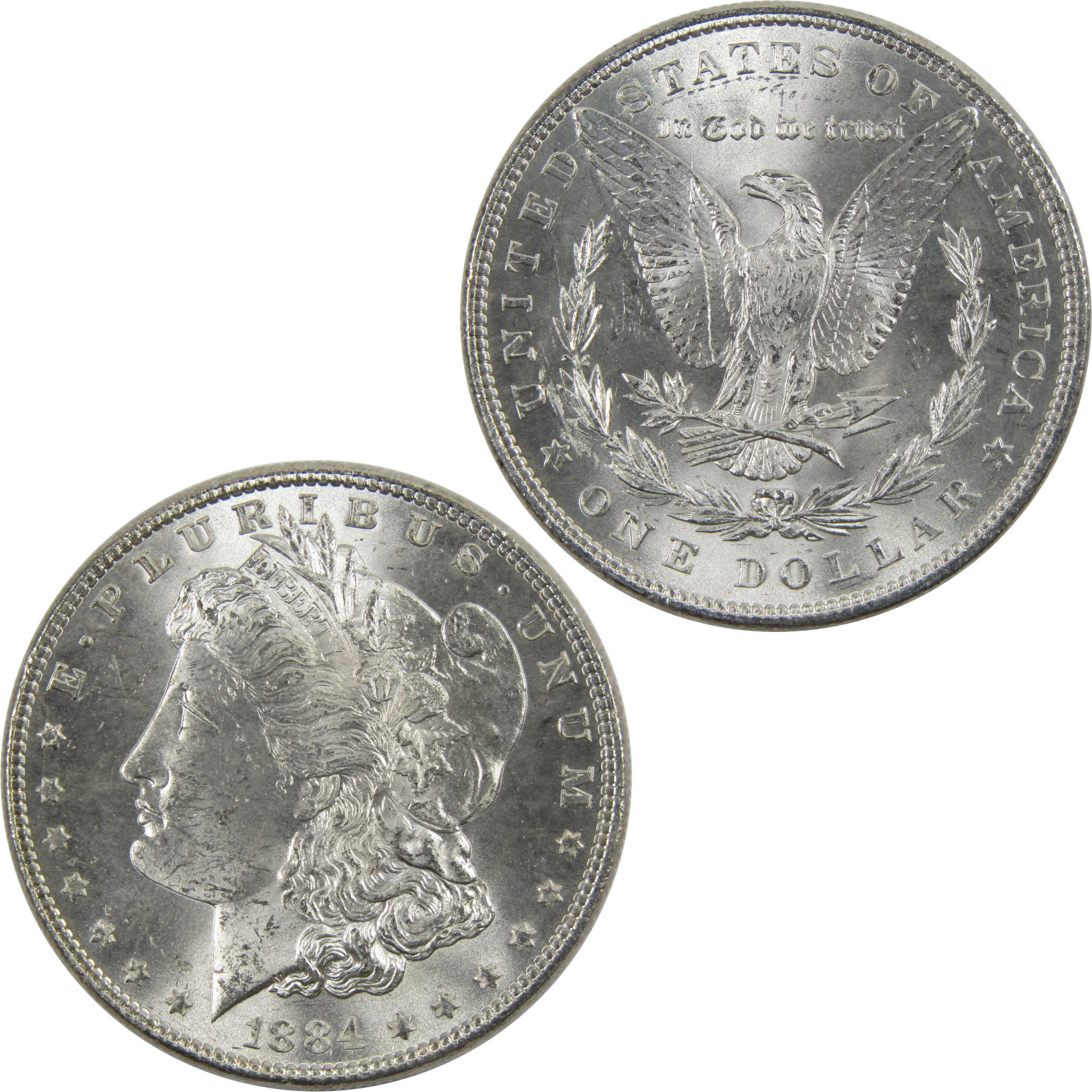1884 Morgan Dollar BU Uncirculated 90% Silver $1 Coin SKU:I6010 - Morgan coin - Morgan silver dollar - Morgan silver dollar for sale - Profile Coins &amp; Collectibles
