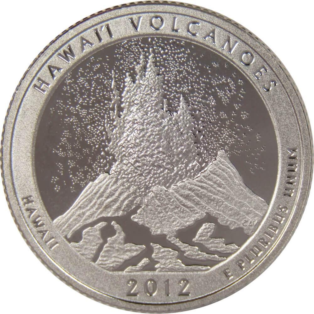 2012 S Hawaii Volcanoes National Park Quarter Choice Proof Clad 25c US Coin