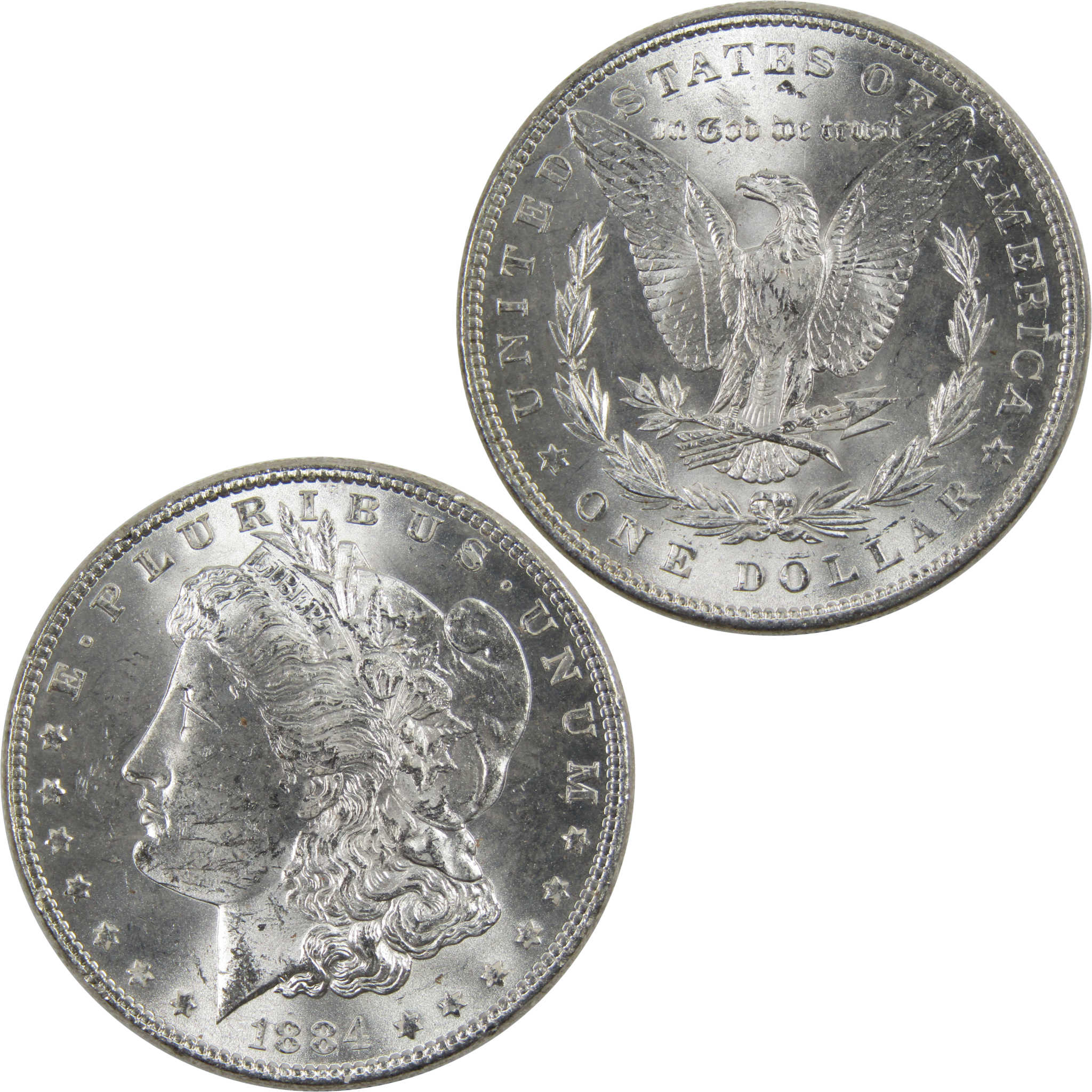 1884 Morgan Dollar BU Uncirculated 90% Silver $1 Coin SKU:I6025 - Morgan coin - Morgan silver dollar - Morgan silver dollar for sale - Profile Coins &amp; Collectibles