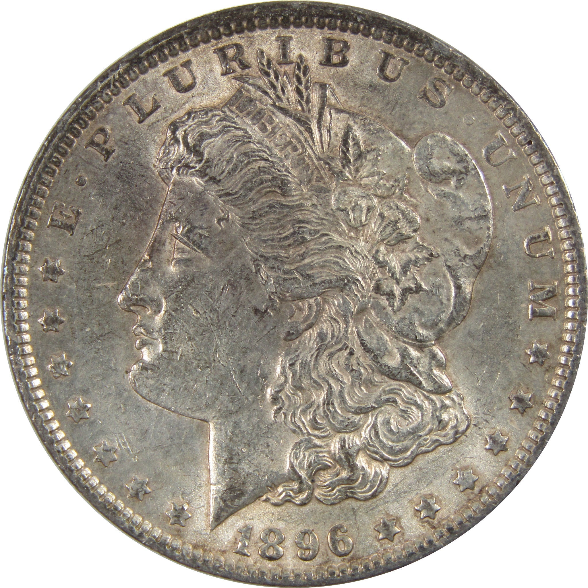 1896 Morgan Dollar AU About Uncirculated 90% Silver $1 Coin SKU:I5530 - Morgan coin - Morgan silver dollar - Morgan silver dollar for sale - Profile Coins &amp; Collectibles