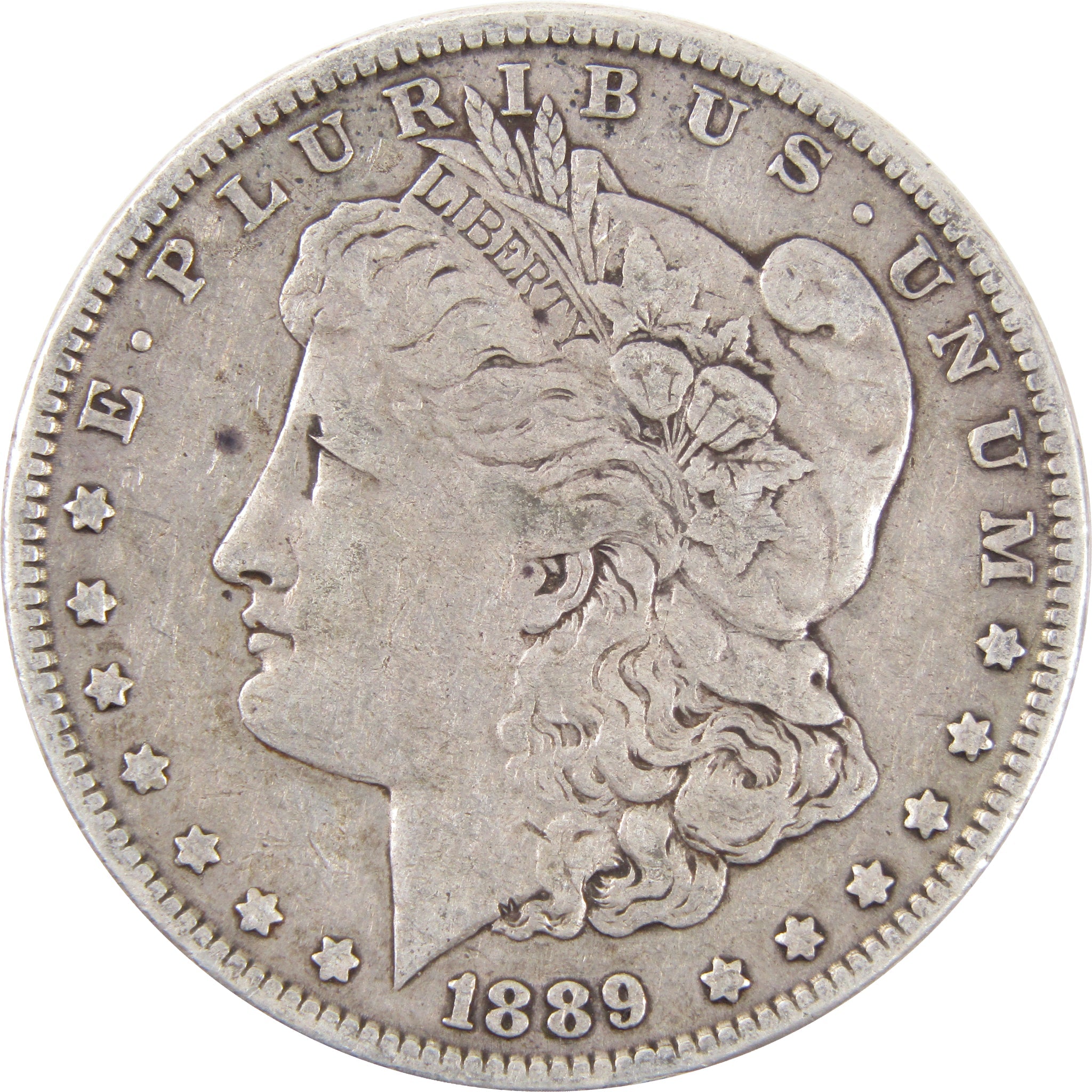 1889 Barwing Morgan Dollar F Fine 90% Silver US Coin SKU:I2550 - Morgan coin - Morgan silver dollar - Morgan silver dollar for sale - Profile Coins &amp; Collectibles