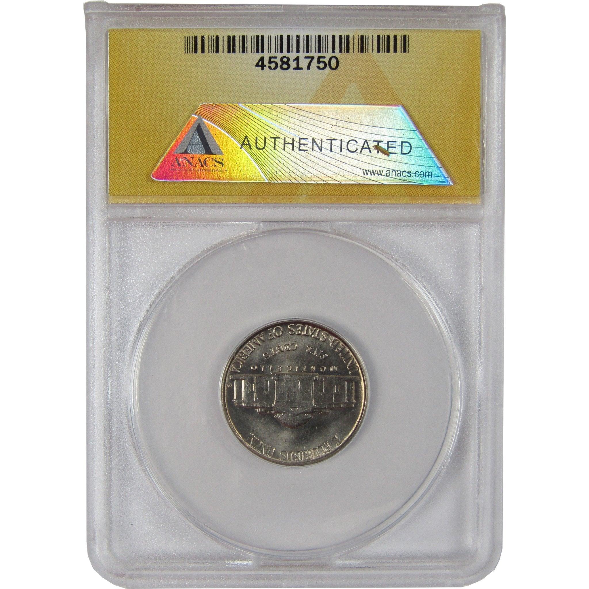 1955 D/S OMM-3 Jefferson Nickel MS 64 ANACS Uncirculated SKU:CPC1149