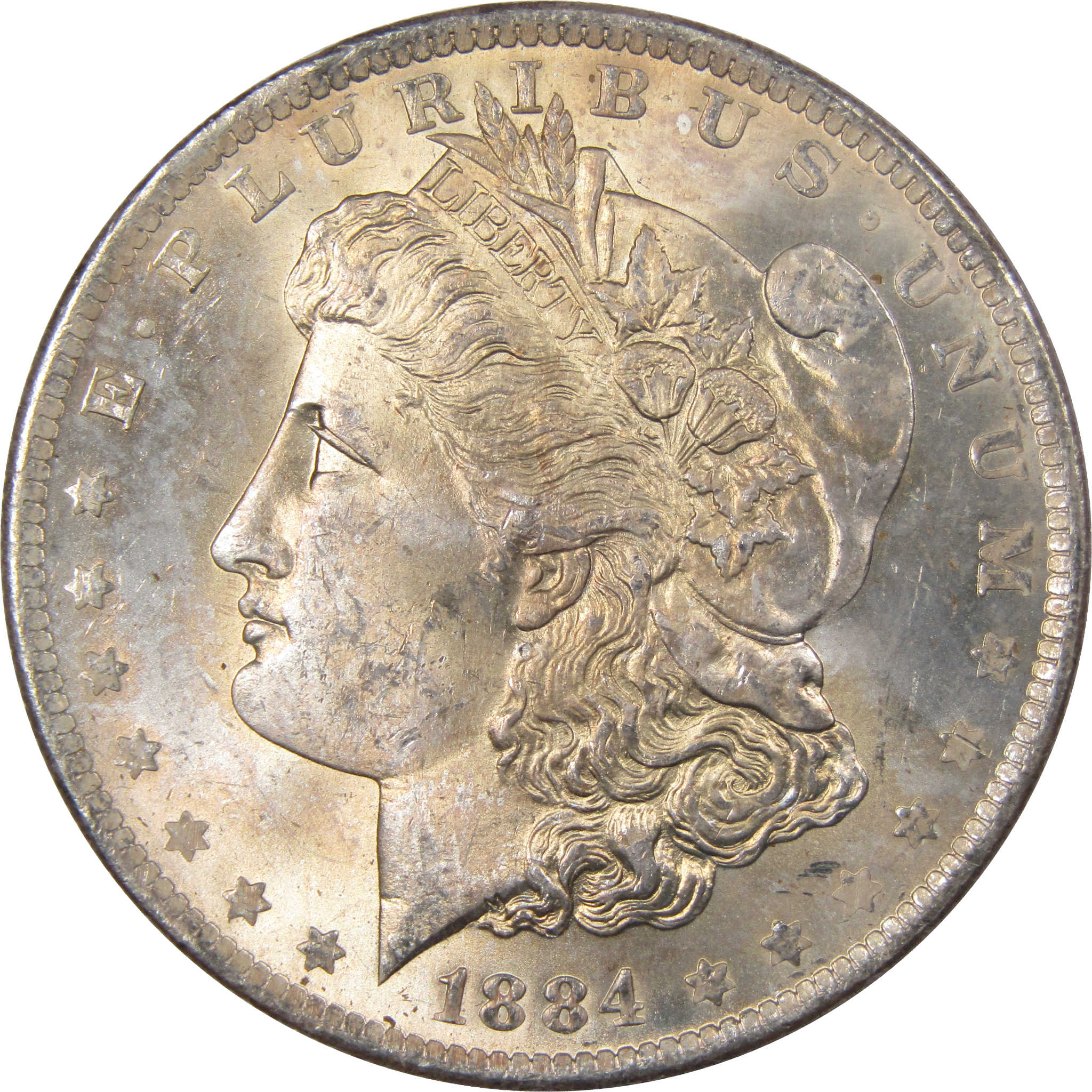 1884 O Morgan Dollar BU Choice Uncirculated Silver Toned SKU:I1278