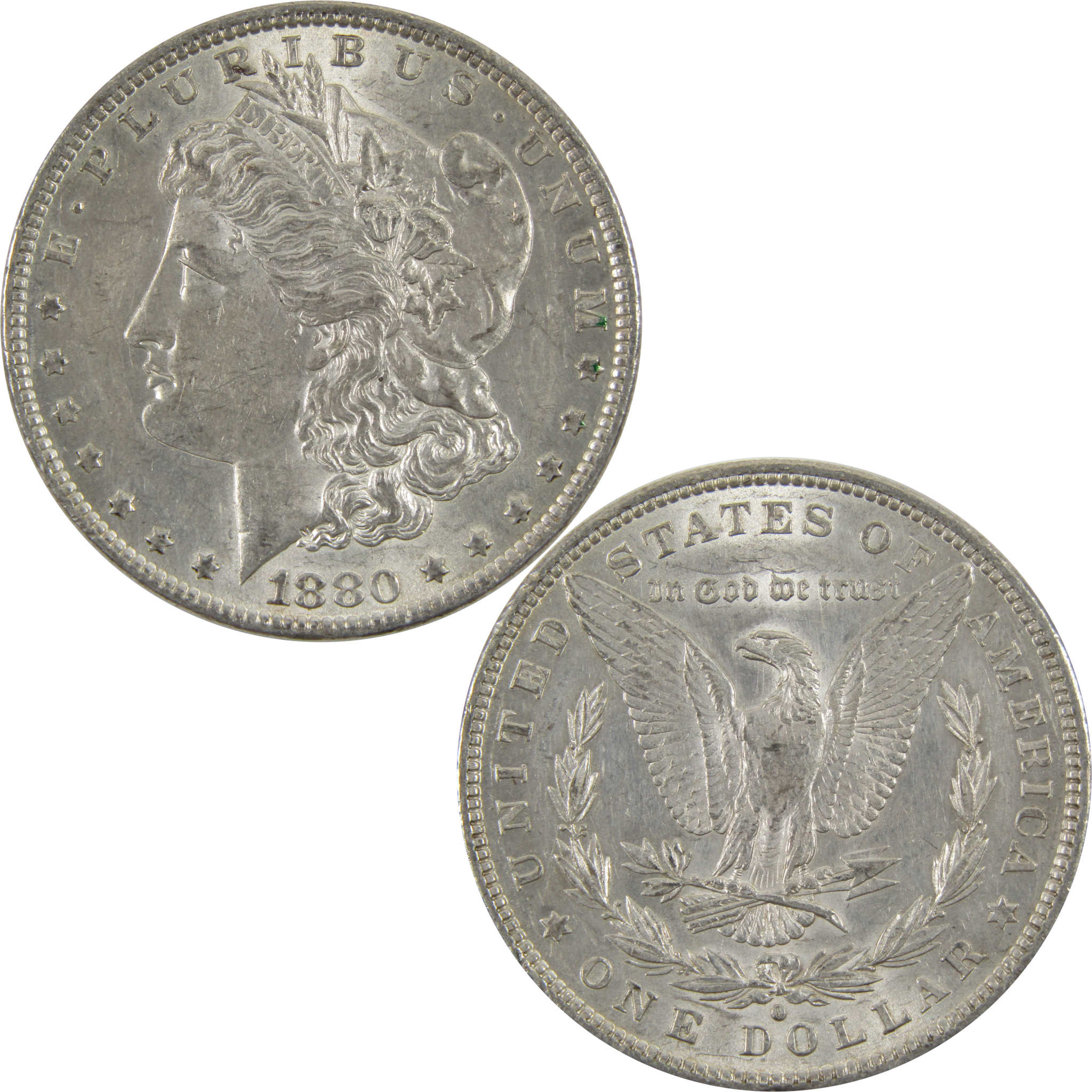 1880 O Large O Morgan Dollar Borderline Unc 90% Silver SKU:I7569 - Morgan coin - Morgan silver dollar - Morgan silver dollar for sale - Profile Coins &amp; Collectibles