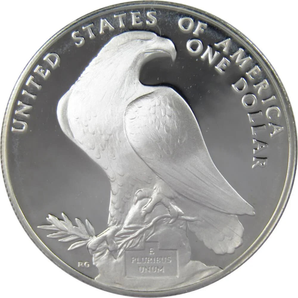 1984 S LA Olympiad Coliseum Commemorative Silver Dollar Proof $1 Coin