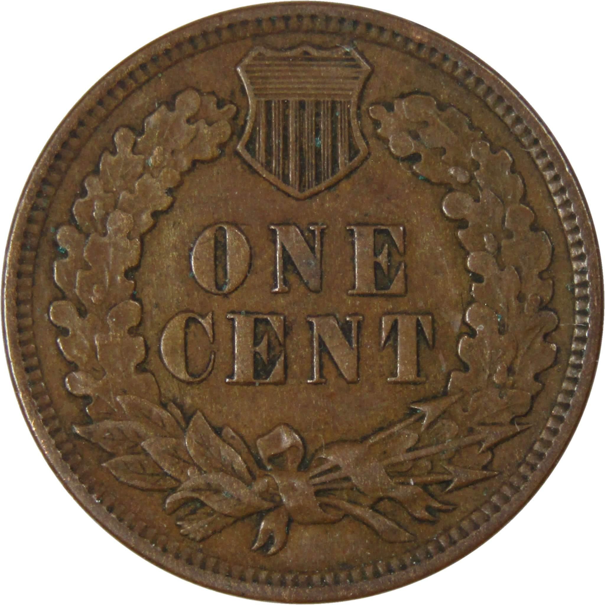 1909 Indian Head Cent XF EF Extremely Fine Bronze Penny 1c Coin Collectible
