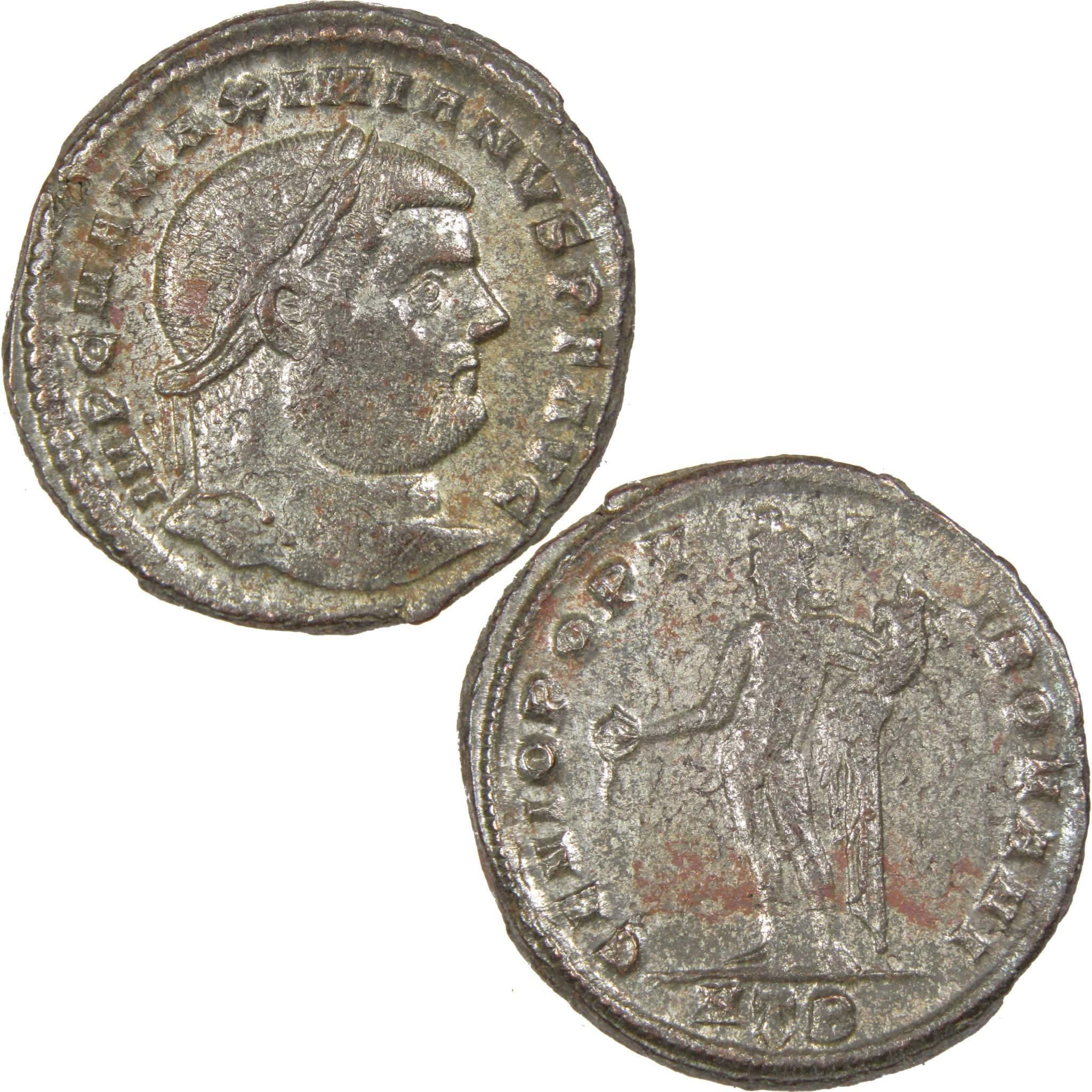 286-310 AD MaximianFollis VF Very Fine Ancient Roman Coin SKU:IPC3799