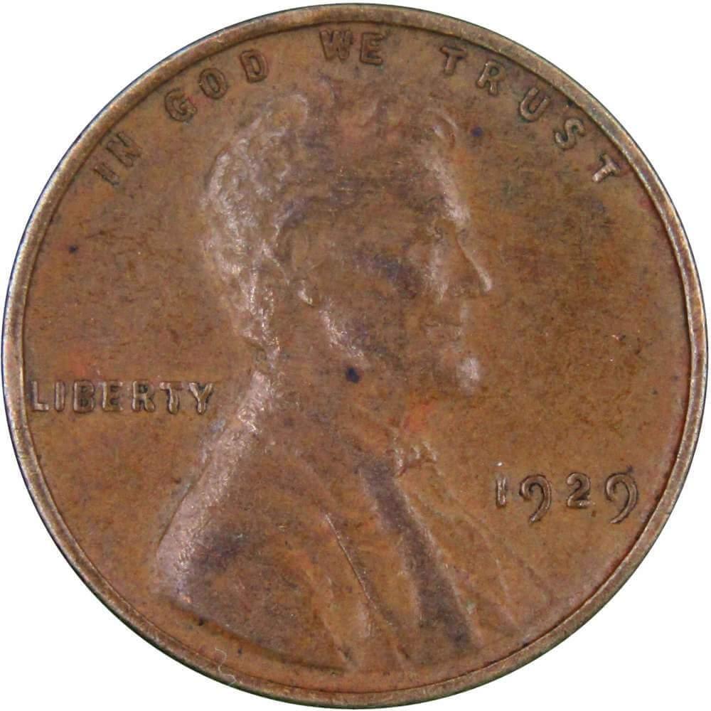 1929 Lincoln Wheat Cent XF EF Extremely Fine Bronze Penny 1c Coin Collectible