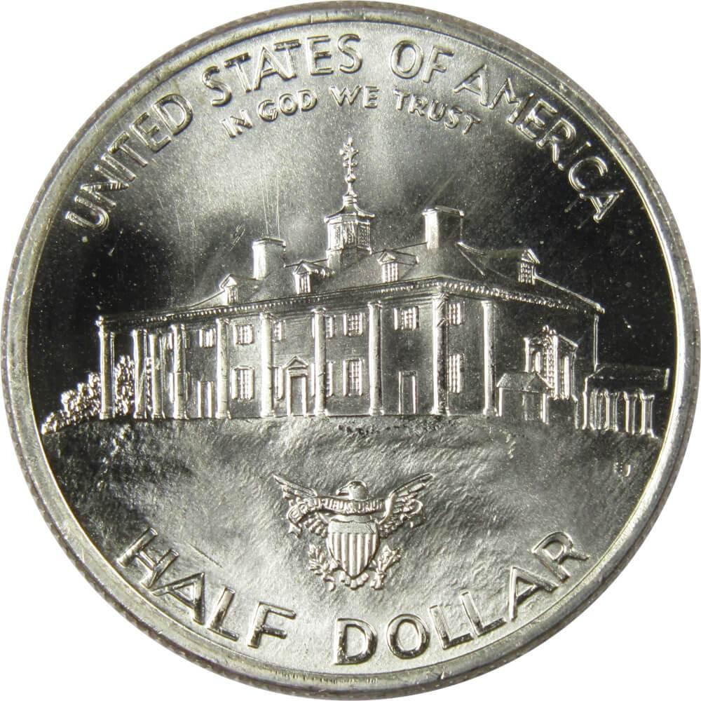 George Washington Commemorative 1982 D 90% Silver Half Dollar BU 50c Coin