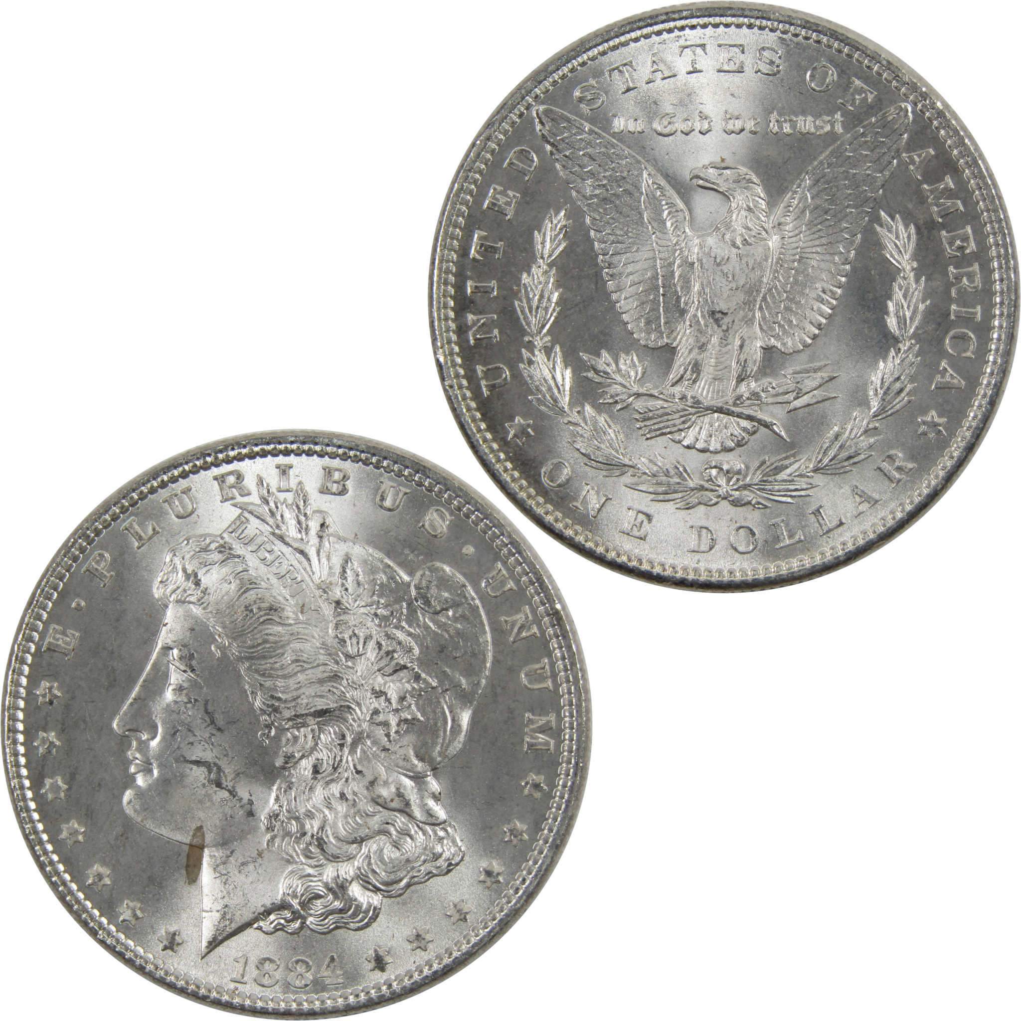 1884 Morgan Dollar BU Uncirculated 90% Silver $1 Coin SKU:I6026 - Morgan coin - Morgan silver dollar - Morgan silver dollar for sale - Profile Coins &amp; Collectibles