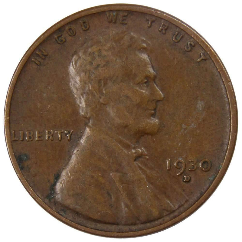 1930 D Lincoln Wheat Cent VF Very Fine Bronze Penny 1c Coin Collectible - Lincoln Cent - Profile Coins &amp; Collectibles