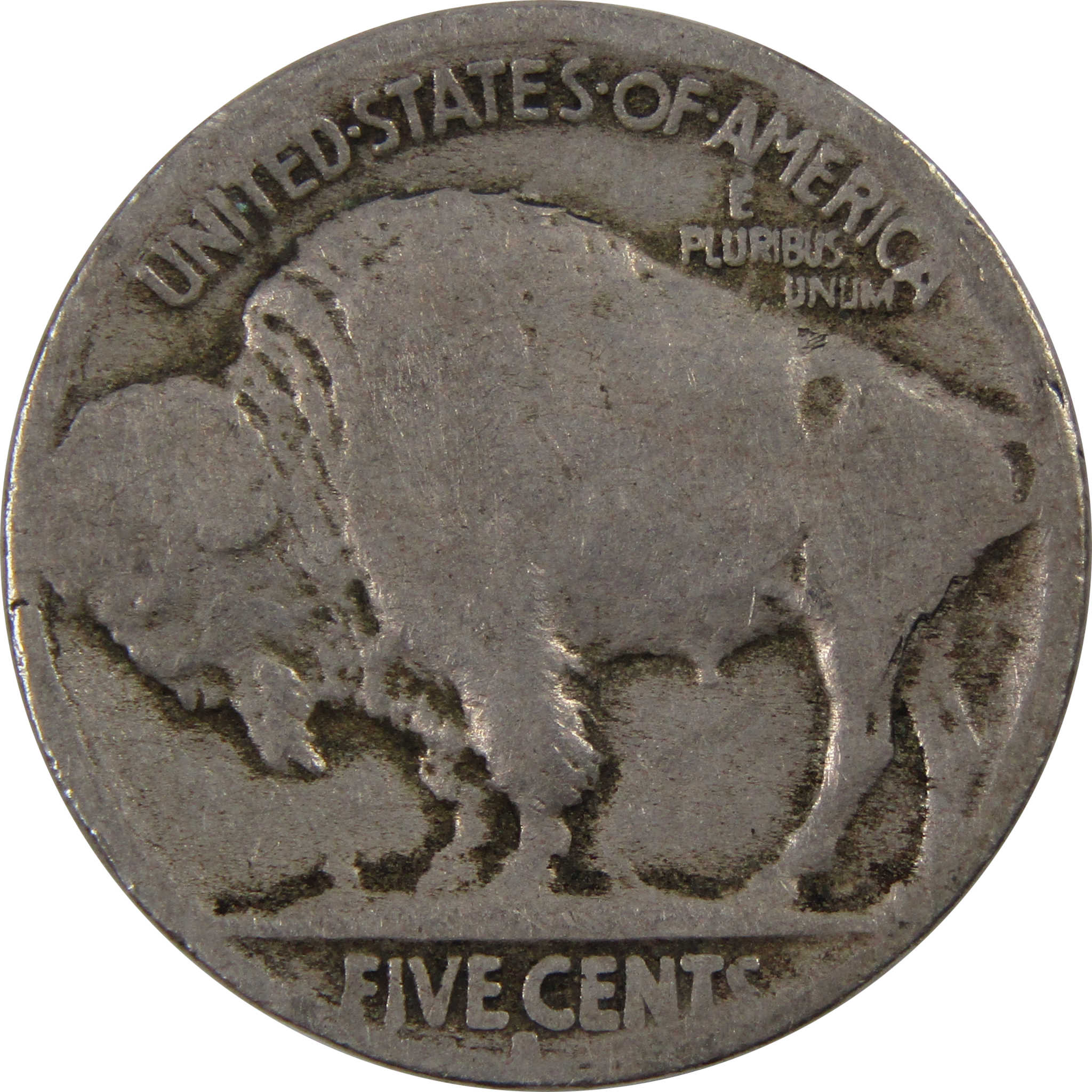 1914 S Indian Head Buffalo Nickel 5 Cent Piece AG About Good SKU:I3300