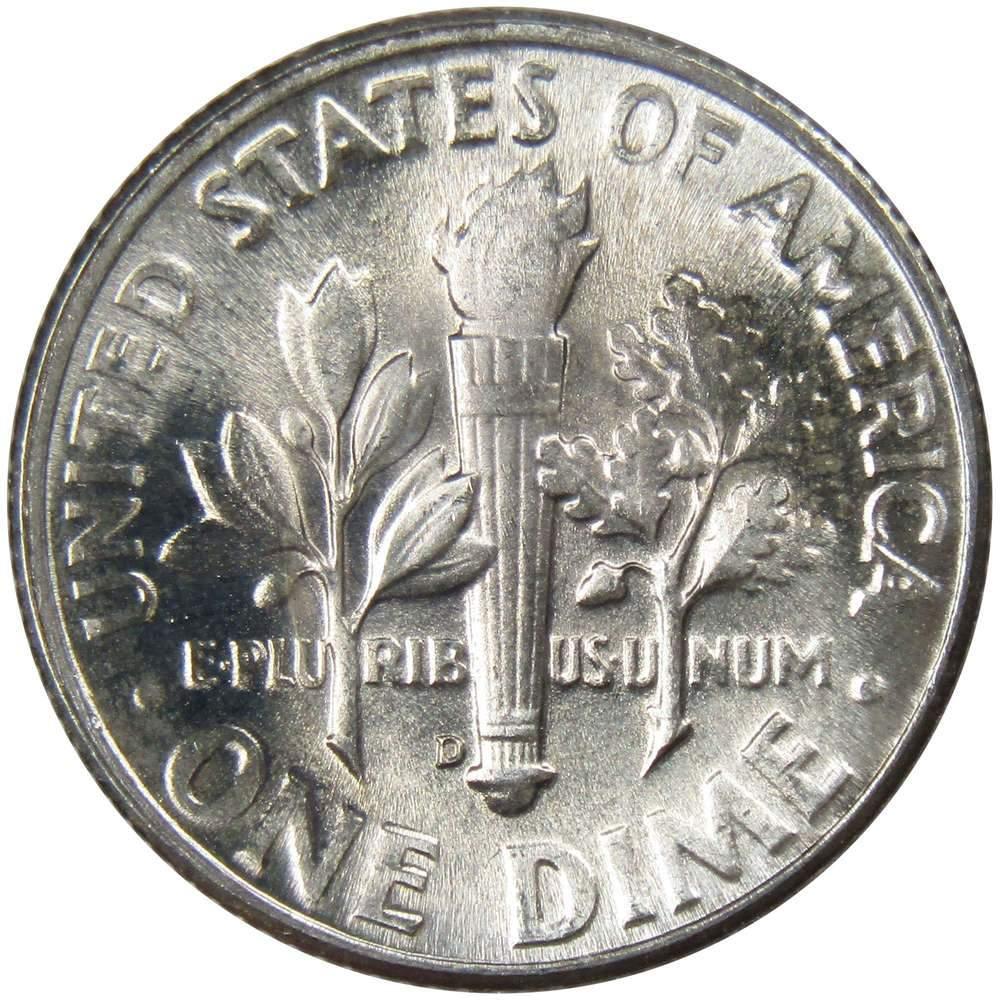 1948 D Roosevelt Dime BU Uncirculated Mint State 90% Silver 10c US Coin