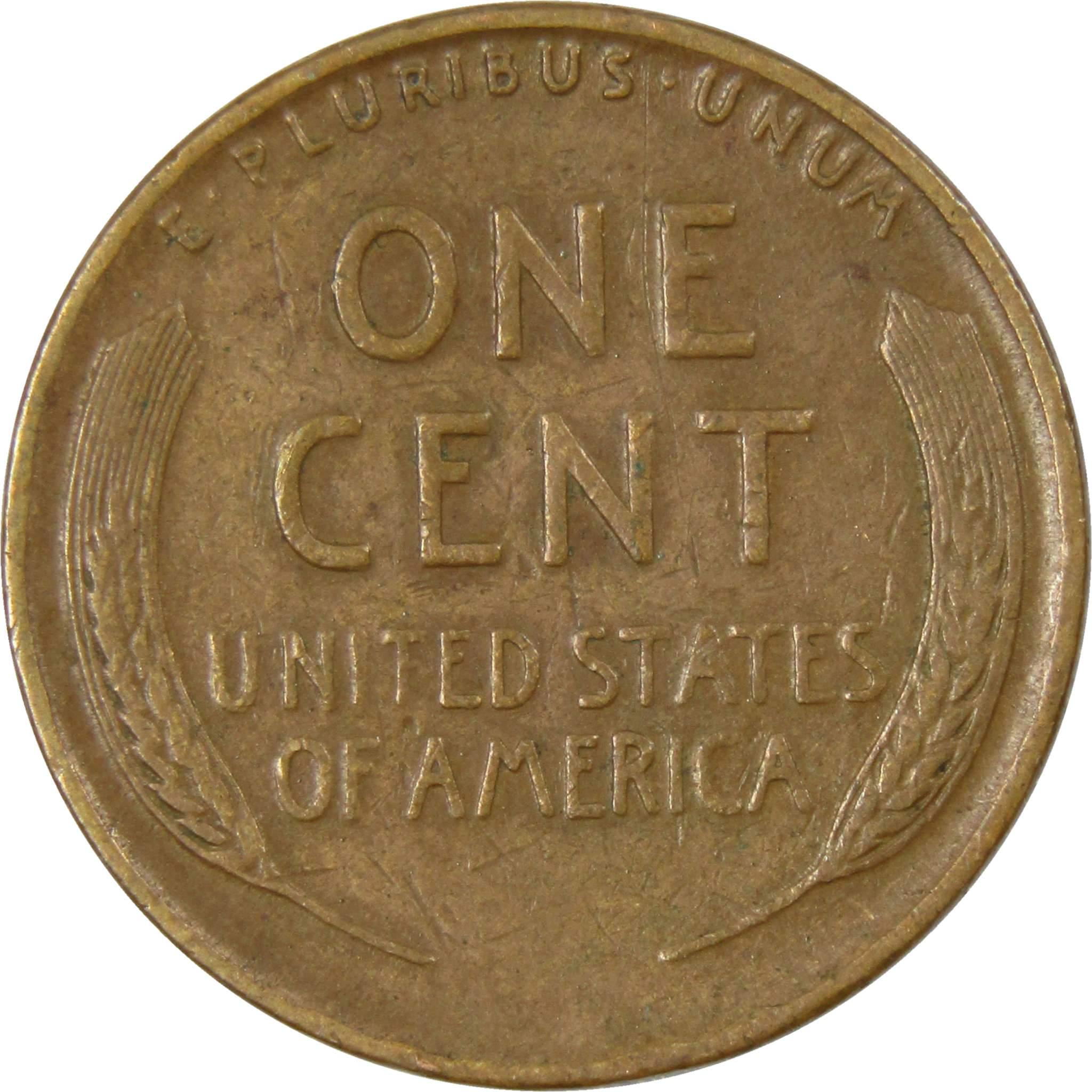 1938 Lincoln Wheat Cent AG About Good Bronze Penny 1c Coin Collectible