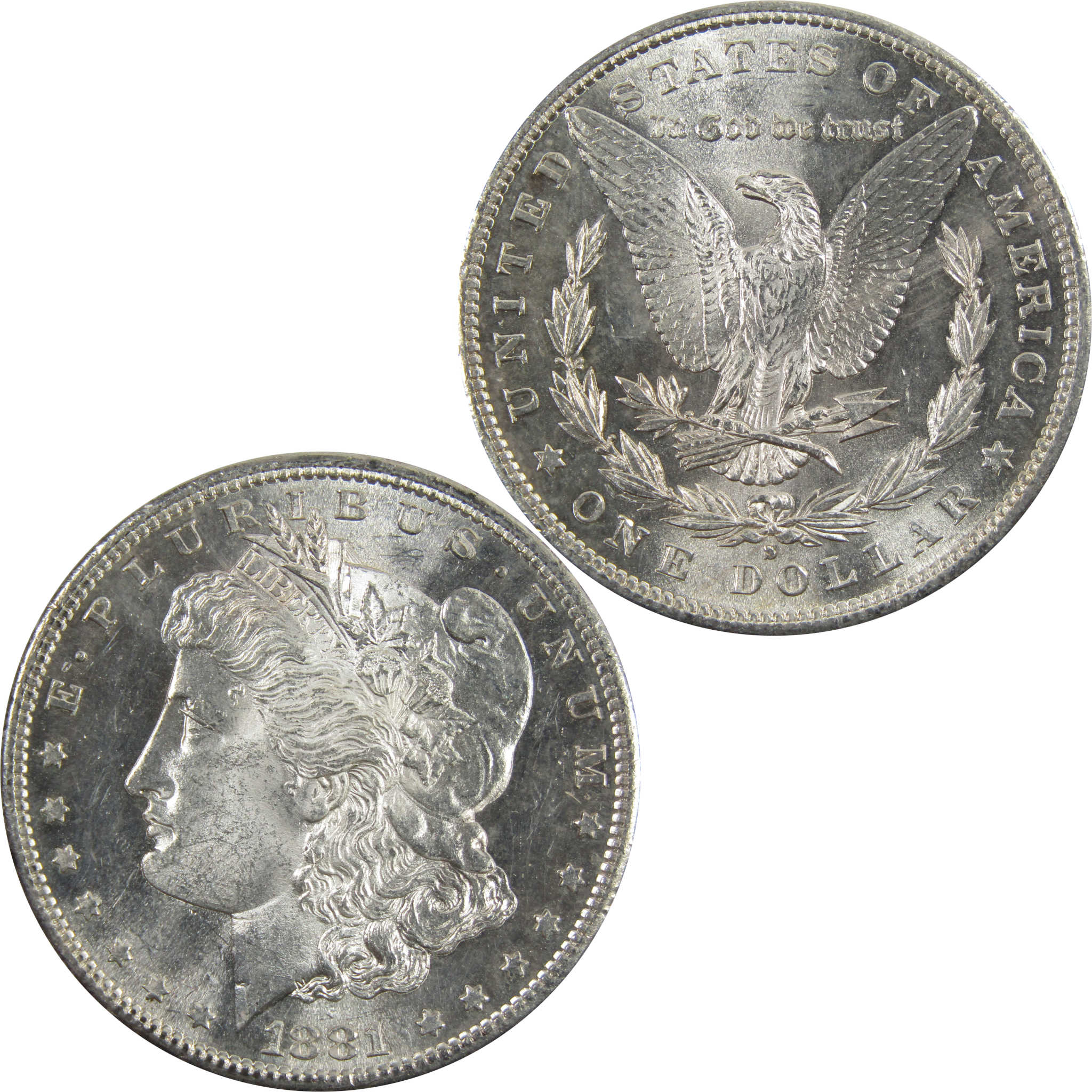 1881 S Morgan Dollar BU Uncirculated 90% Silver $1 Coin SKU:I5321 - Morgan coin - Morgan silver dollar - Morgan silver dollar for sale - Profile Coins &amp; Collectibles