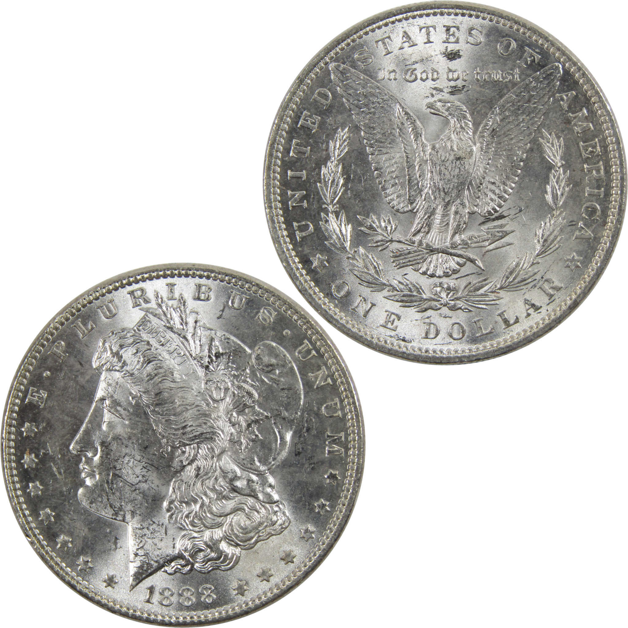 1888 Morgan Dollar BU Uncirculated 90% Silver $1 Coin SKU:I6033 - Morgan coin - Morgan silver dollar - Morgan silver dollar for sale - Profile Coins &amp; Collectibles