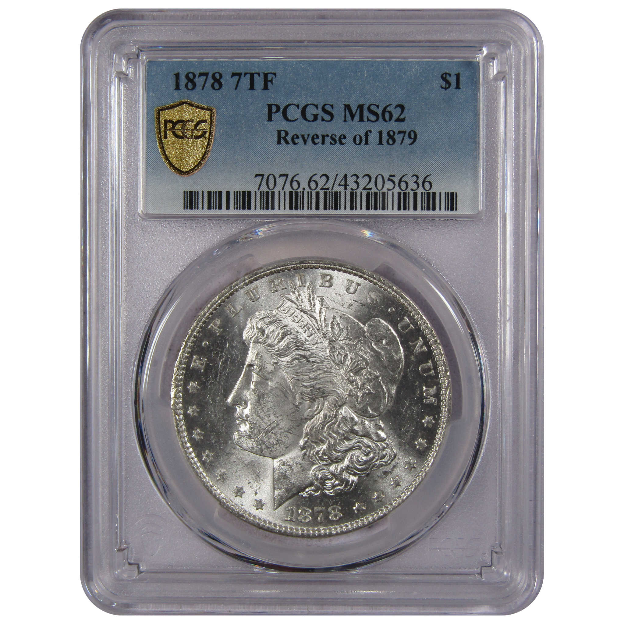 1878 7TF Rev 79 Morgan Dollar MS 62 PCGS Silver SKU:IPC6192 - Morgan coin - Morgan silver dollar - Morgan silver dollar for sale - Profile Coins &amp; Collectibles