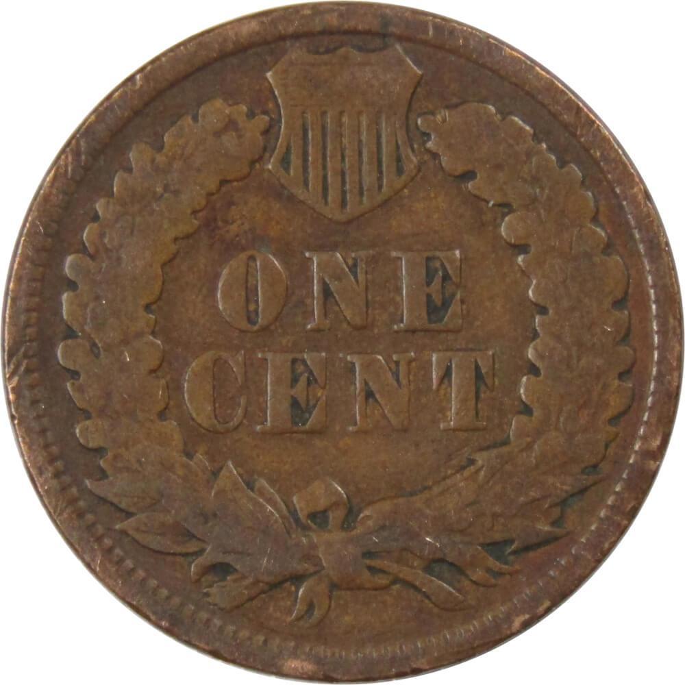 1896 Indian Head Cent AG About Good Bronze Penny 1c Coin Collectible