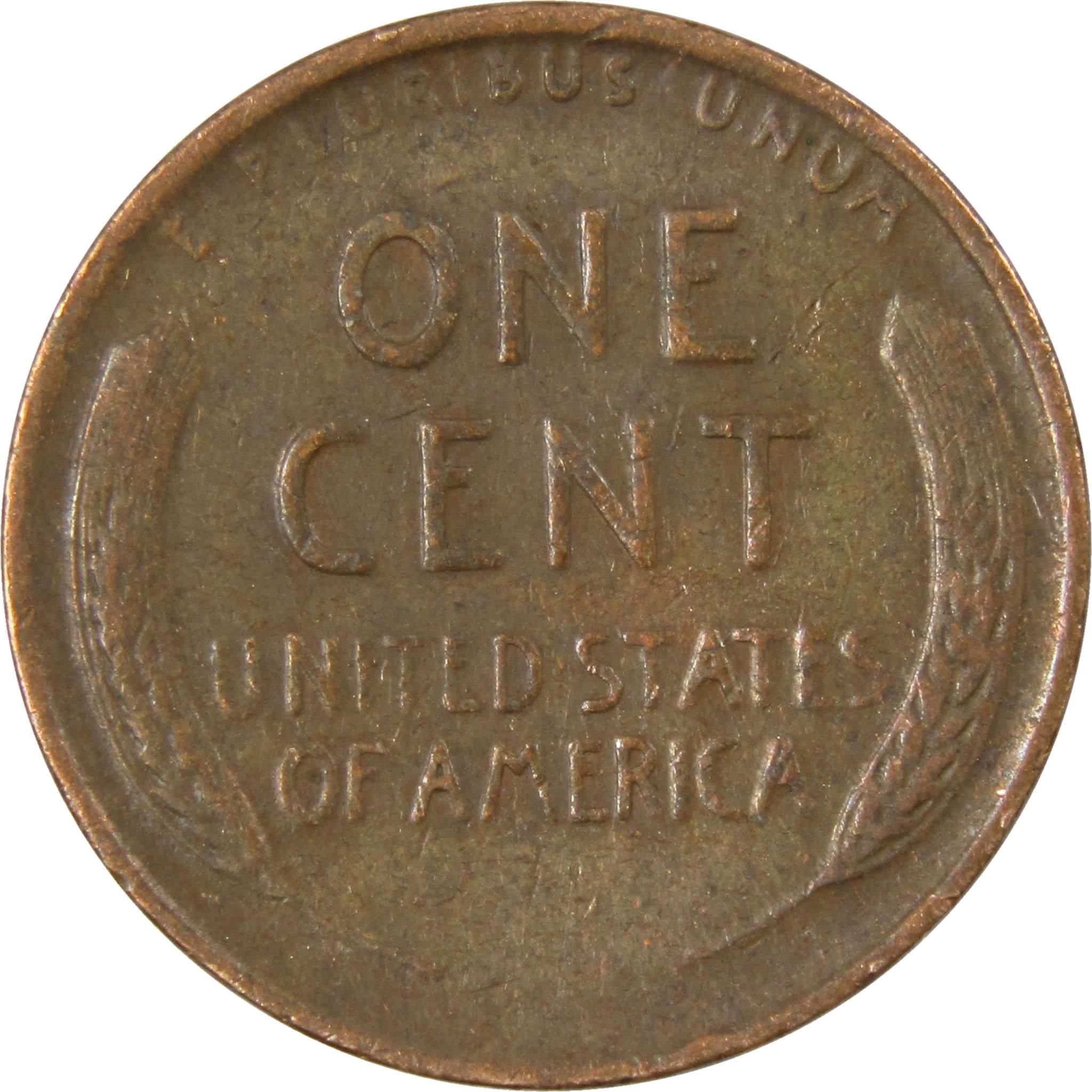 1944 S Lincoln Wheat Cent AG About Good Bronze Penny 1c Coin Collectible