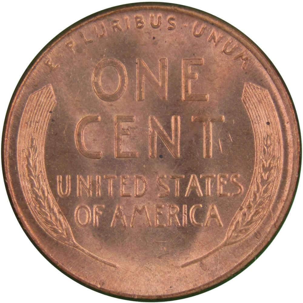 1945 D Lincoln Wheat Cent BU Uncirculated Mint State Bronze Penny 1c Coin