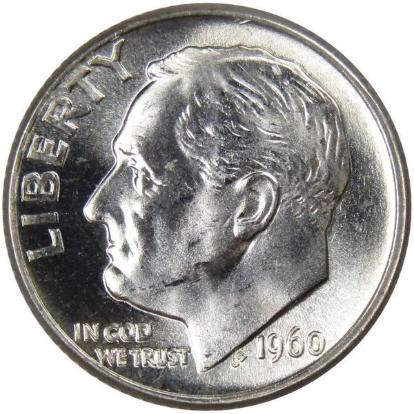 1960 D Roosevelt Dime BU Uncirculated Mint State 90% Silver 10c US Coin - Roosevelt coin - Profile Coins &amp; Collectibles
