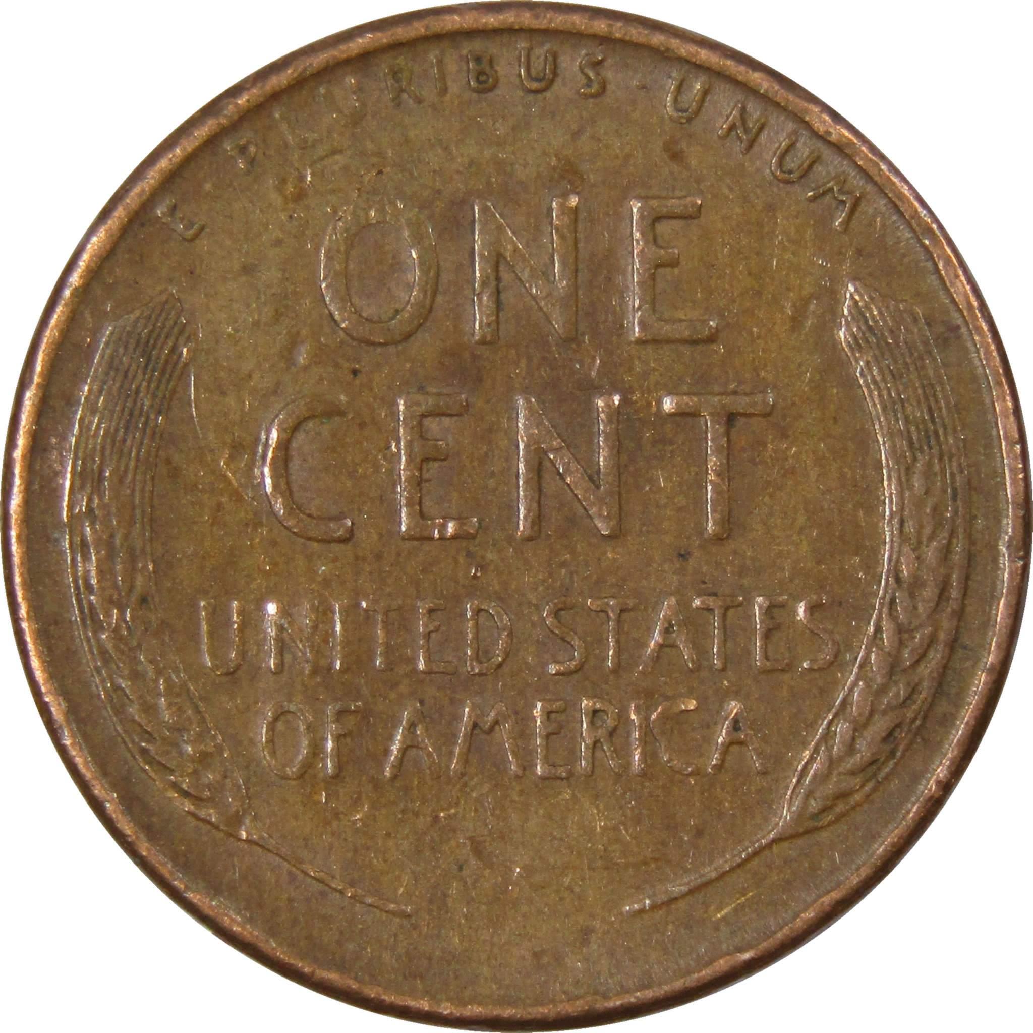 1950 S Lincoln Wheat Cent AG About Good Bronze Penny 1c Coin Collectible